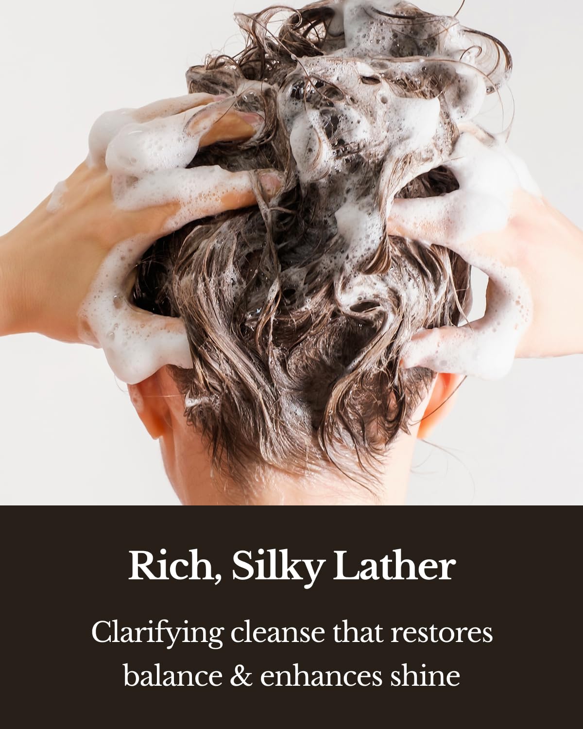 SILK THE RICH Scalp Nourishing & Repair Clarifying Shampoo for Women & Men, Moisturizing for Itchy Scalp & Damaged Hair, Paraben-Free, Sulfate-Free, Fragrance Hair Shampoo, Black (8.5 fl oz, 250 ml)