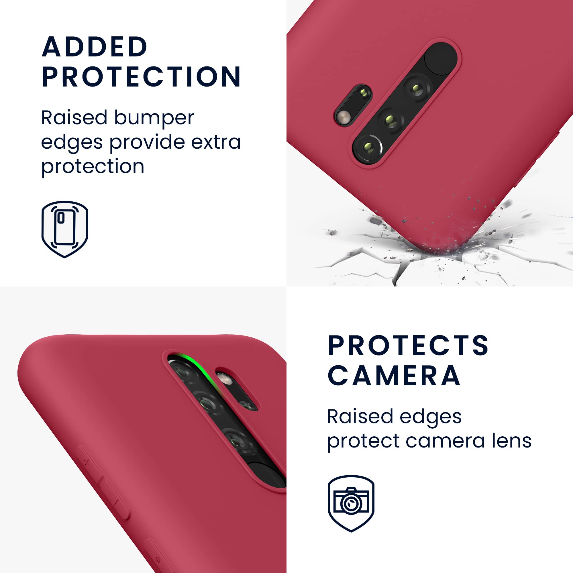 Original Square Liquid Silicone Cute Case For Xiaomi Redmi Note 8 Pro Full Protective Back Cover Note8 T Note8Pro 8Pro Phone Bag - 202192403 - View #2