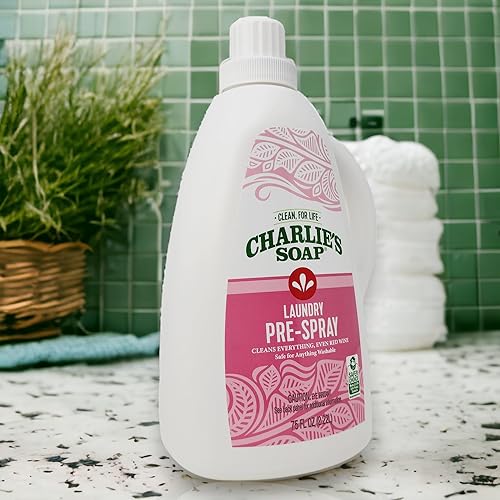 Miniatura 8 de Charlie's Soap Pre-spray para lavandería (16 onzas líquidas, paquete de 2) pretratamiento natural y removedor de manchas, potente y ecológico