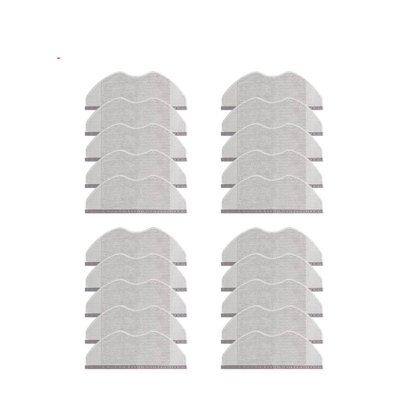VIXWDRUTY Washable Mop Cloth Accessories，Compatible For Xiaomi，S40 OV81/H40 OV51/S40C E101 Robot Vacuum Cleaner Mop Pads Spare PartsReplacement(20pcs)