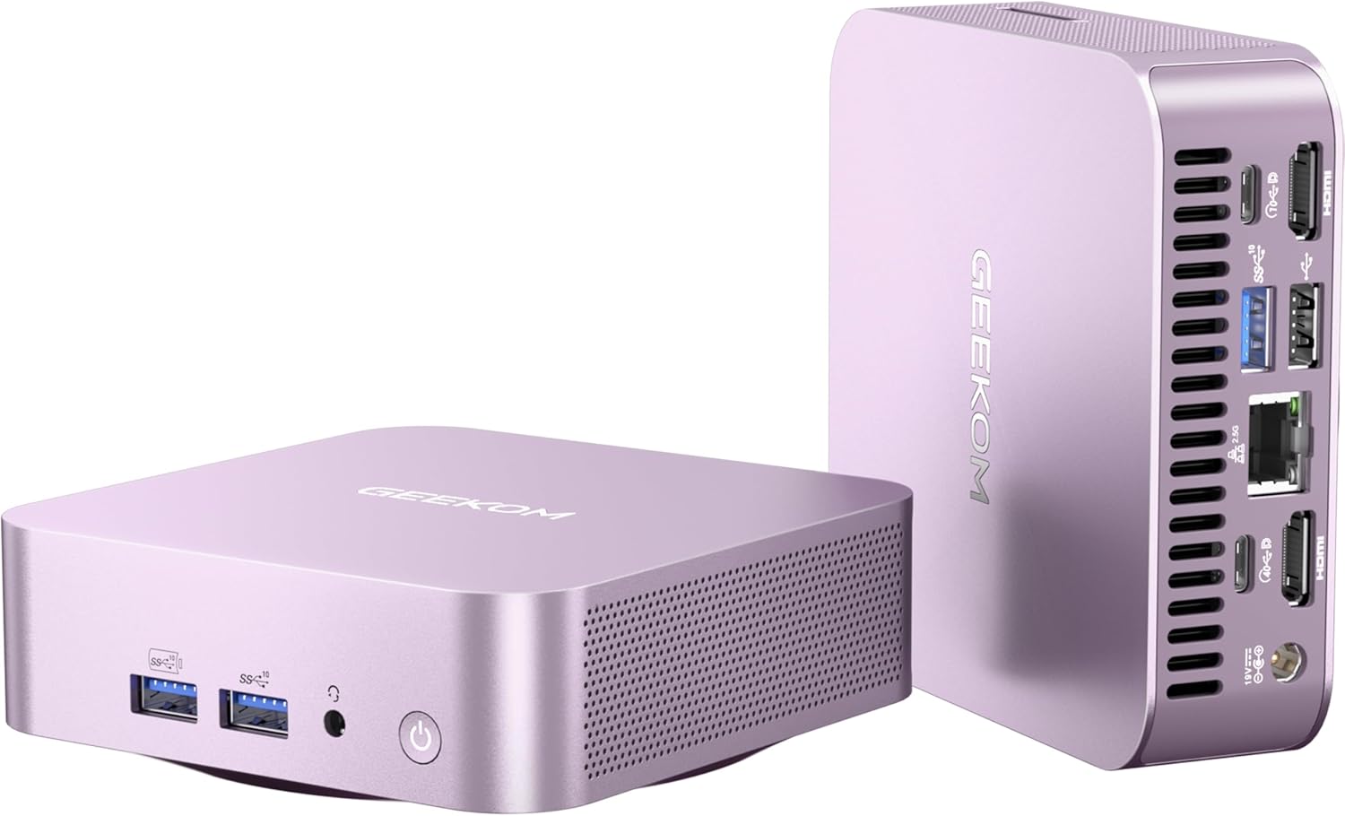 GEEKOM A6 Aurora Edition Mini PC with AMD Ryzen 7 6800H, 32GB DDR5 RAM 1TB PCIe 4.0 NVMe SSD, Radeon 680M, Compact Aluminium Design Windows 11 Pro Desktop Computer with USB4/8K UHD/Wi-Fi 6E/SD Slot