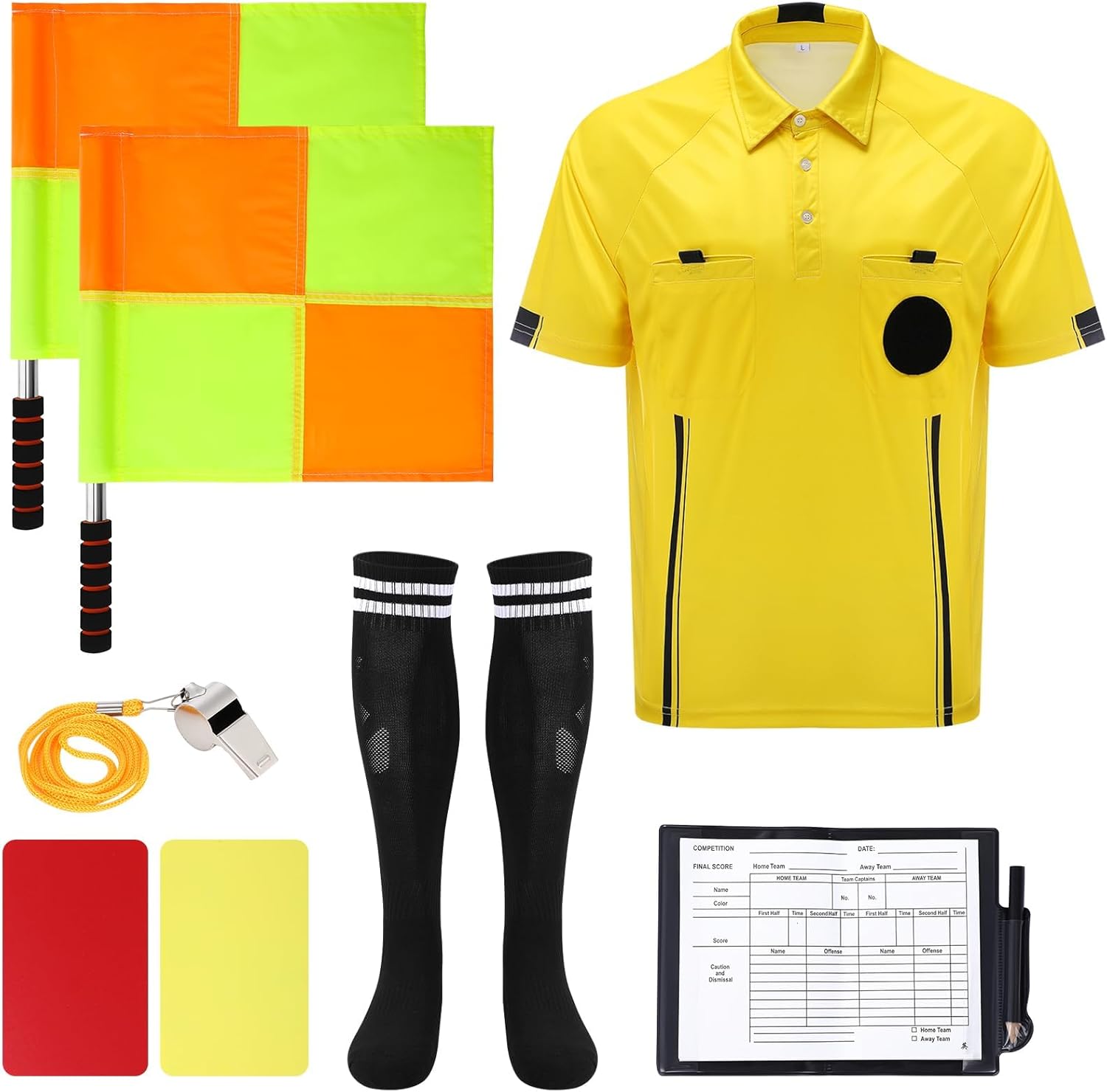 Soccer Referee Kit, Pcs Soccer Referee Shirt Martinique Ubuy