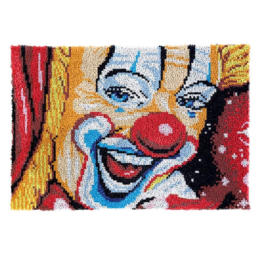 clubevy Latch Hook Kits for Adults DIY Latch Hook Rug Kits for Kids,Person Crochet Kit for Beginners, Rug Making Kits,Gift Packaging