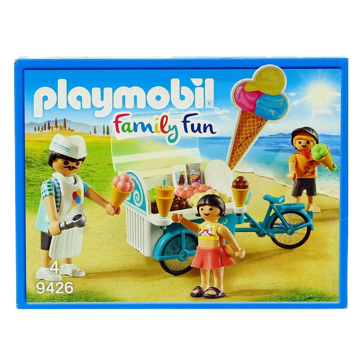 PLAYMOBIL Family Fun 9426 Fahrrad mit Eiswagen, ab 4 Jahren