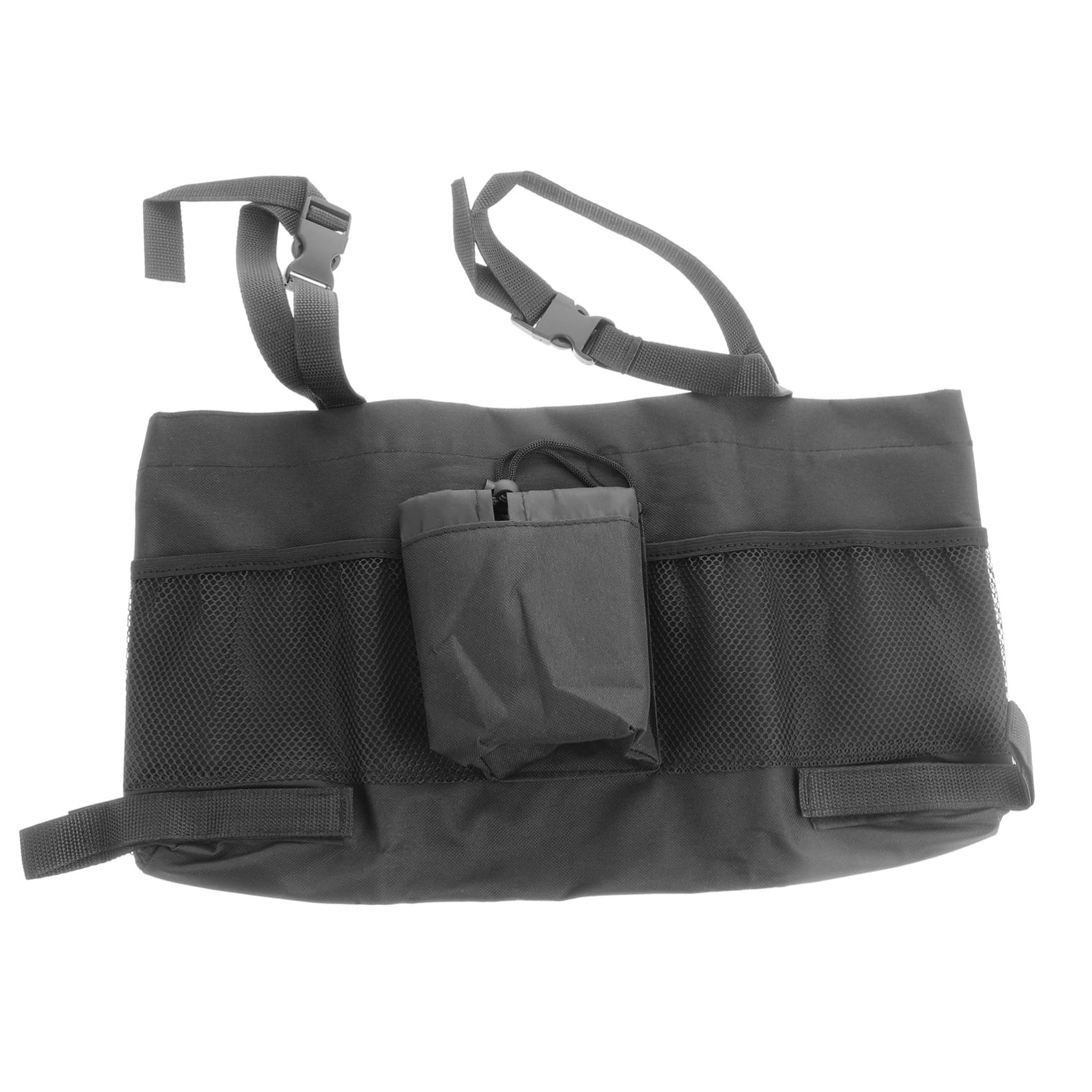 Bolsa Colgante para Andador Negra de Tela Oxford de Gran Capacidad