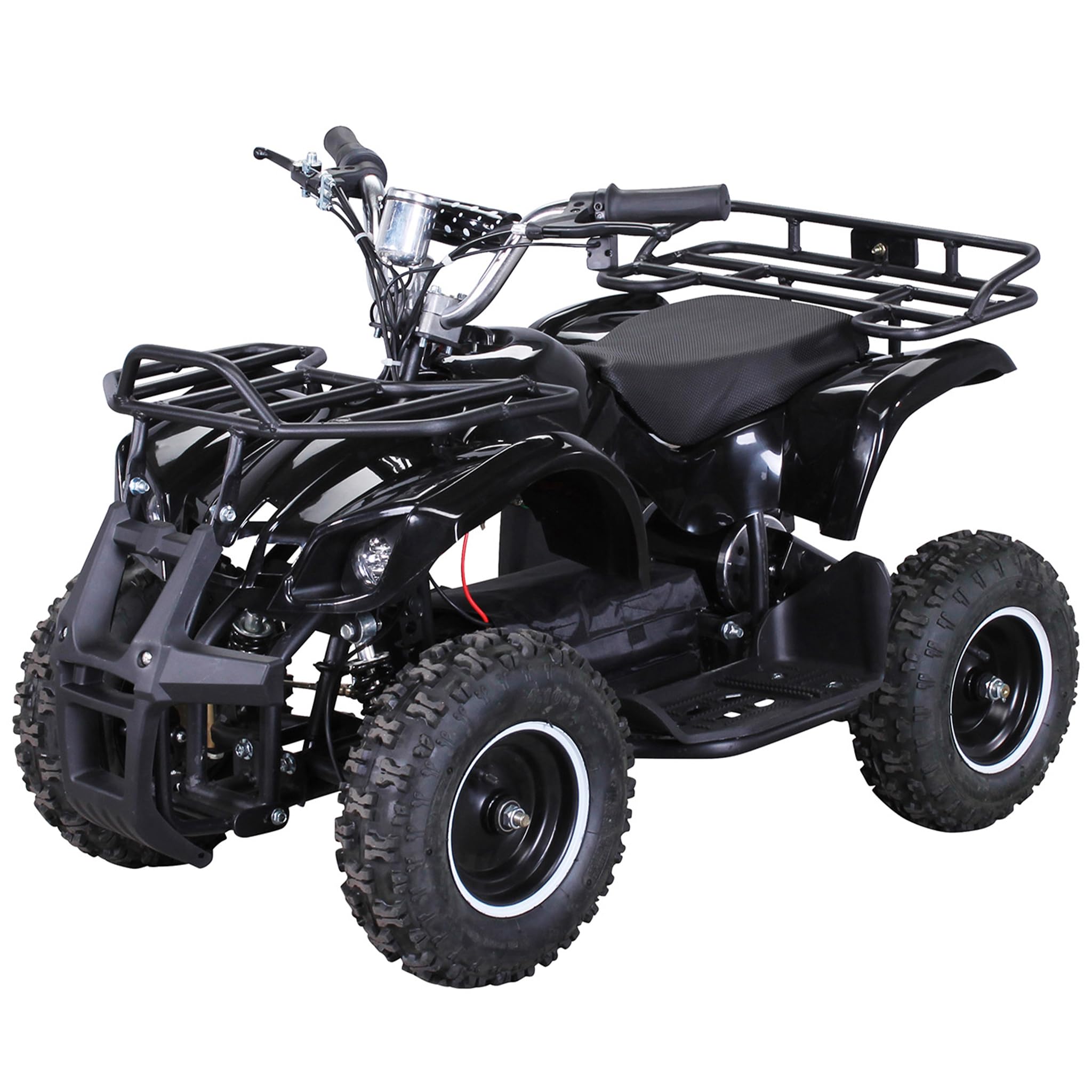 Actionbikes Motors Quad électrique Enfant ATV Torino | 36 Volts 1000 Watts Jusqu’à 24 km/h - Quad Enfant - Pocket Quad - pédale de sécurité Safety Touch - Mini Quad - dès 8 Ans (Noir)