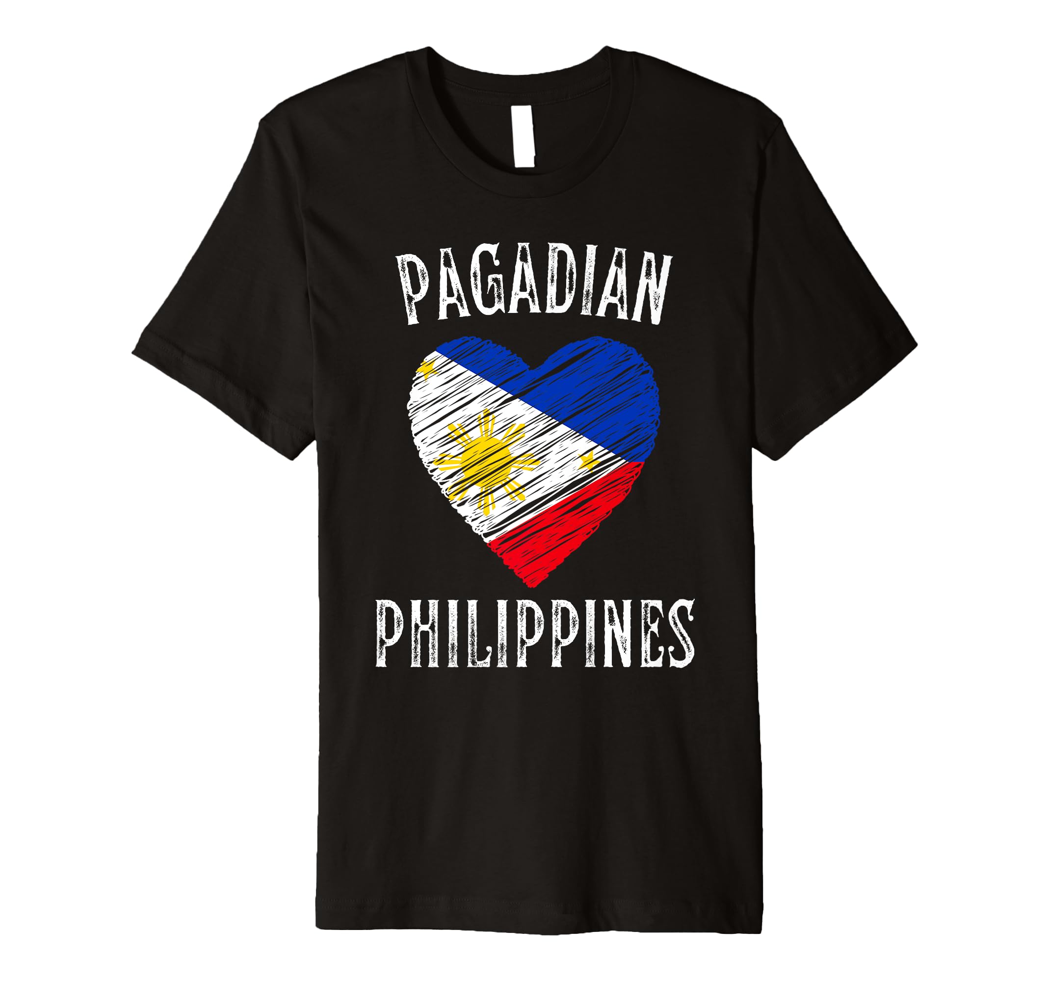 Philippines Flag Heart Pagadian City Premium T-Shirt