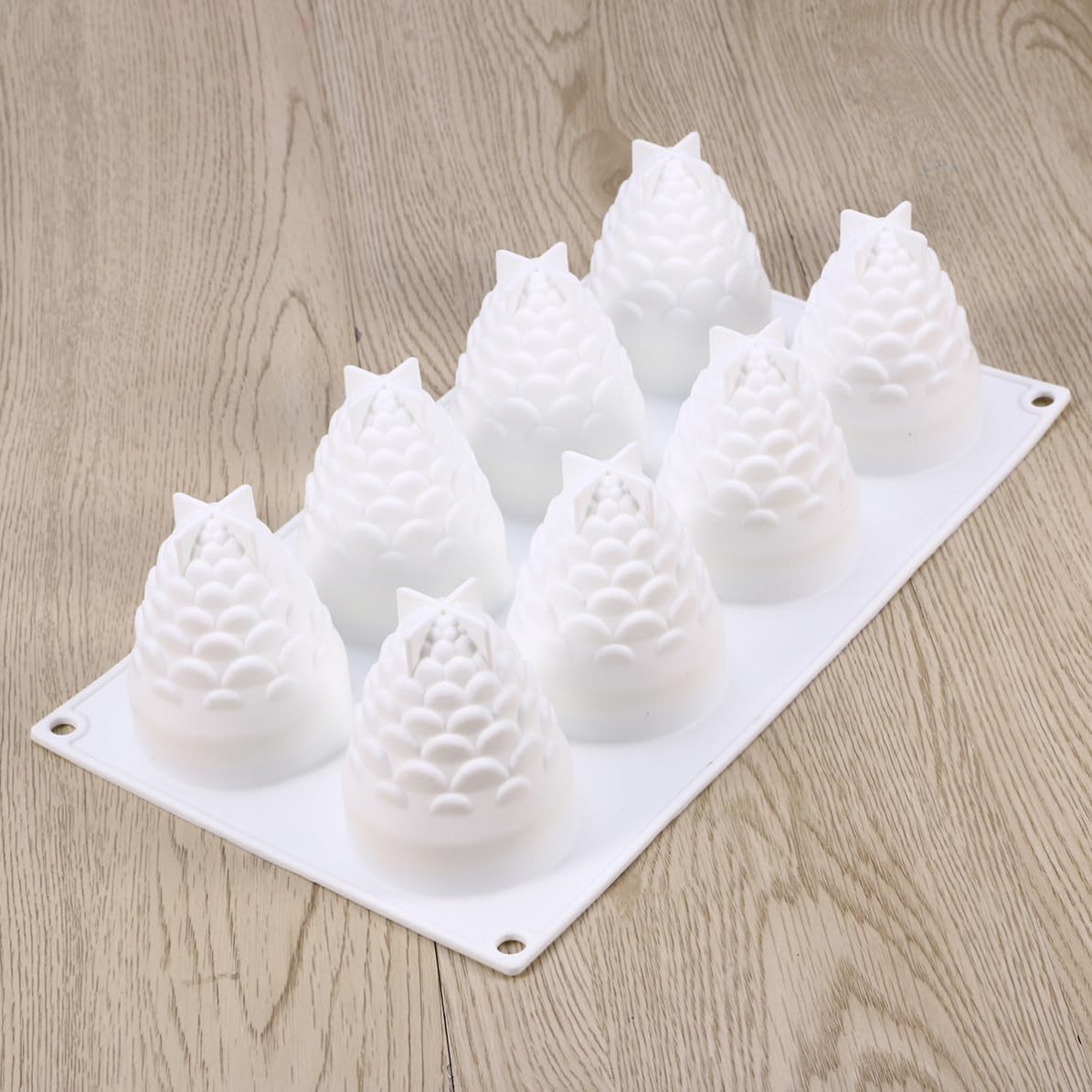 Pine Cone Silicone Cake Mold 8 Cavity for Mousse and Ice Cream