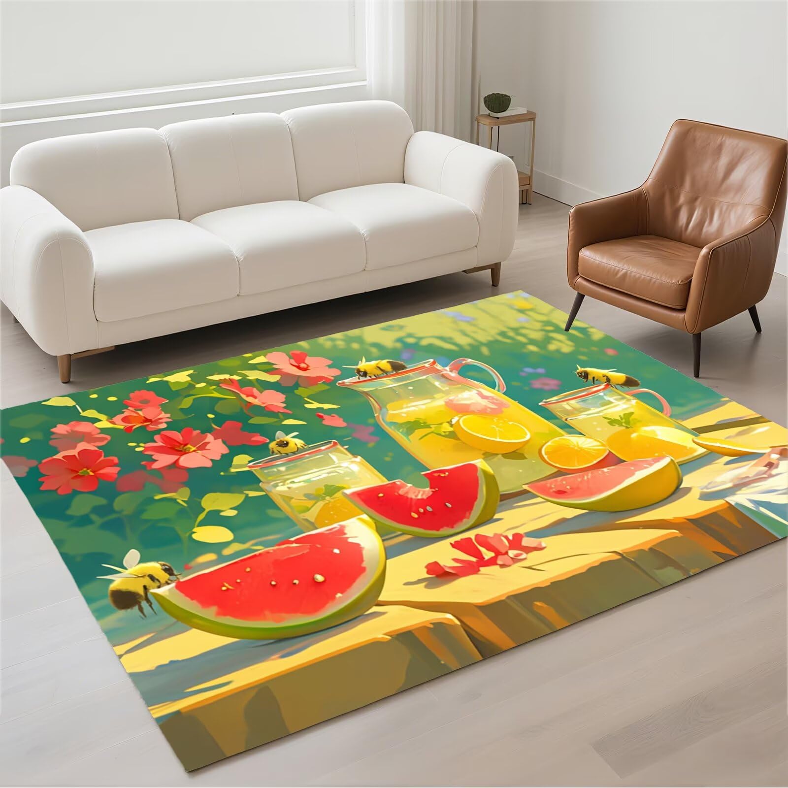 Tapis antidérapant et imperméable lavable pour chambre et cuisine