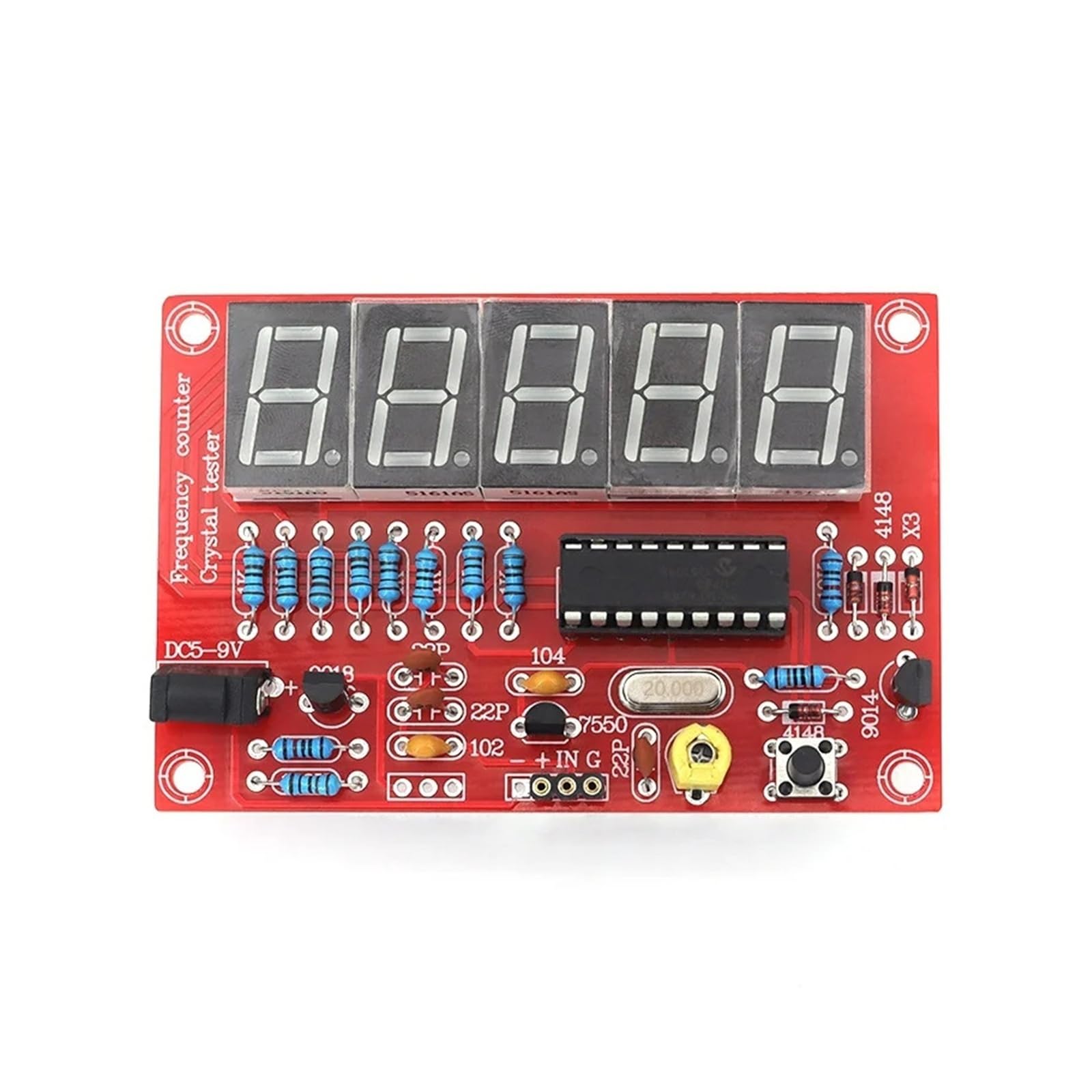 ChuFort Frequenzmesser, 1 Hz - 50 MHz, Kristalltester, 5-stellige digitale