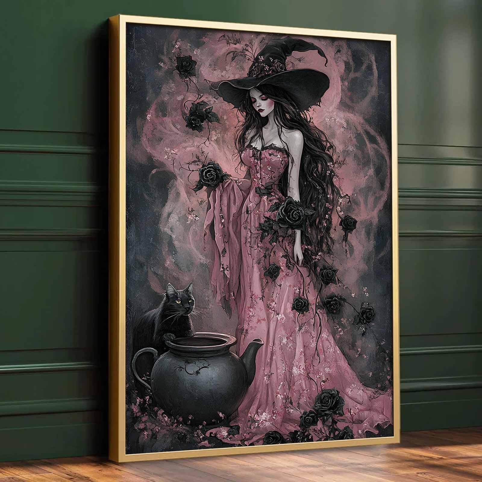 Amazon.com: Vintage Witch Wall Art - Dark Academia Paintings