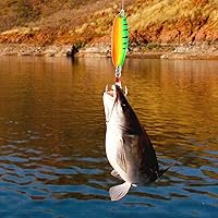 Vista 35 de Fishing Jigs Metal Fishing Spoons Lures, Blade Bait Spinner Long Casting Jigging Spoon Lure Vertical Hard VIB Swimbait for Walleye Bass Trout