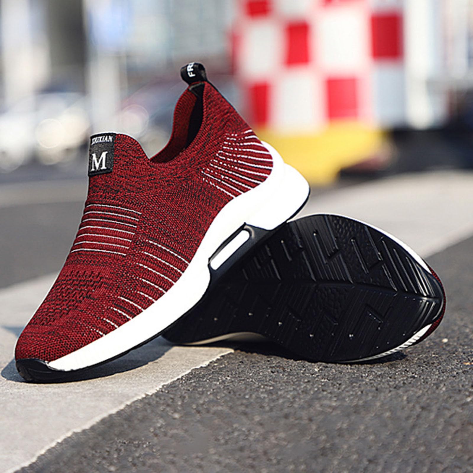 Zapatillas Hombre Zapatillas Hombre Running Fitness Tenis Deporte Trail Niño Andar Trekking Calzado para Waterproof Invierno Deportivas Gimnasio 44 De Sapatilhas Corrida Rojas 42 Zapatos Deportivos