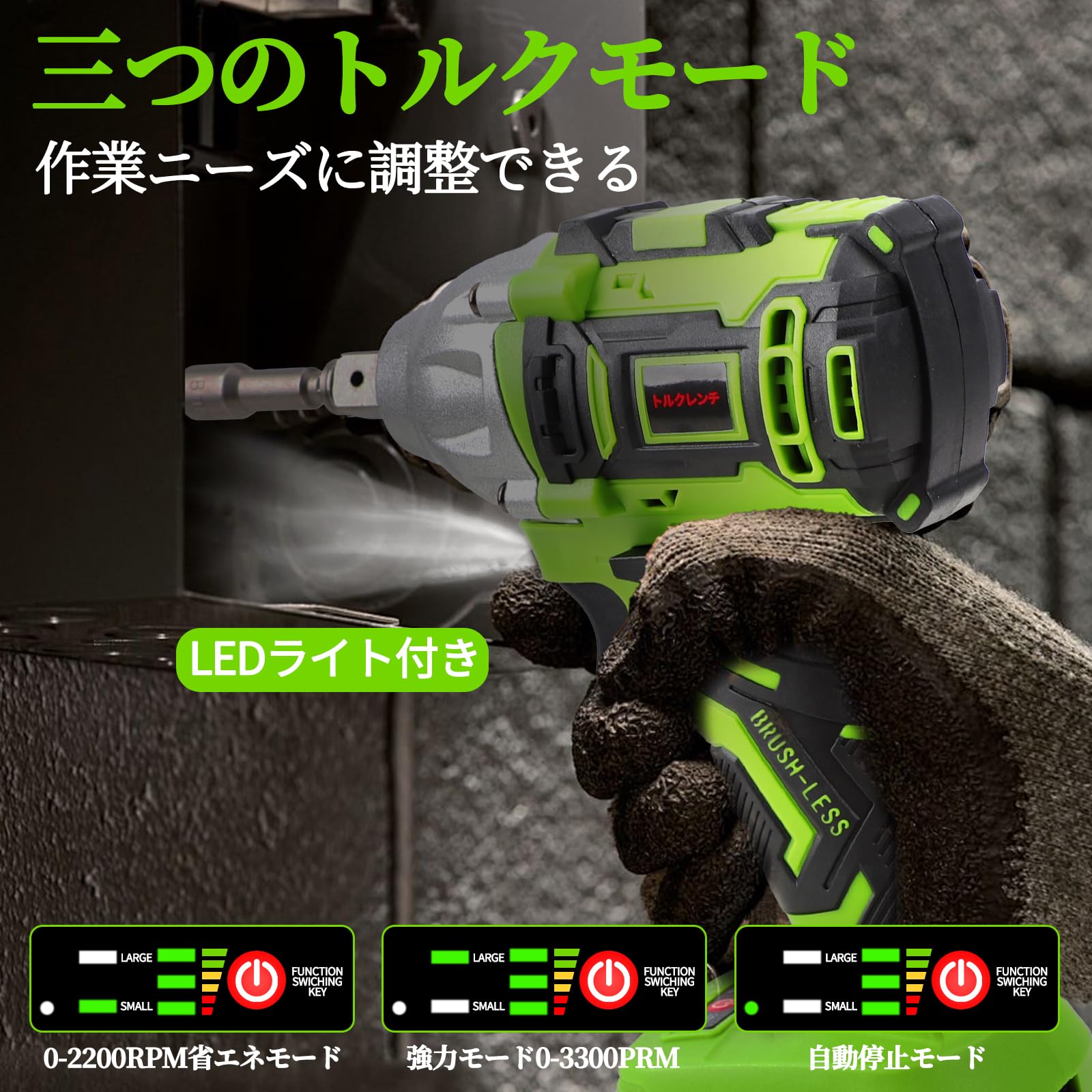 Amazon.co.jp: MAKEDA 電動インパクトレンチ充電式 21 V 4000 mAh