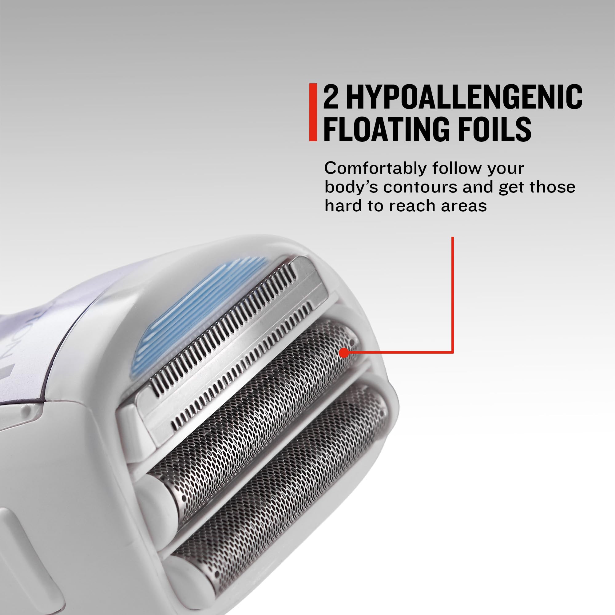 Remington WDF4840 Rasoio Cordless, 2 Lamine Oscillanti Ipoallergeniche