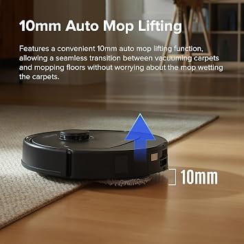 roborock Qrevo S Robot Vacuum and Mop with Threshold Strip