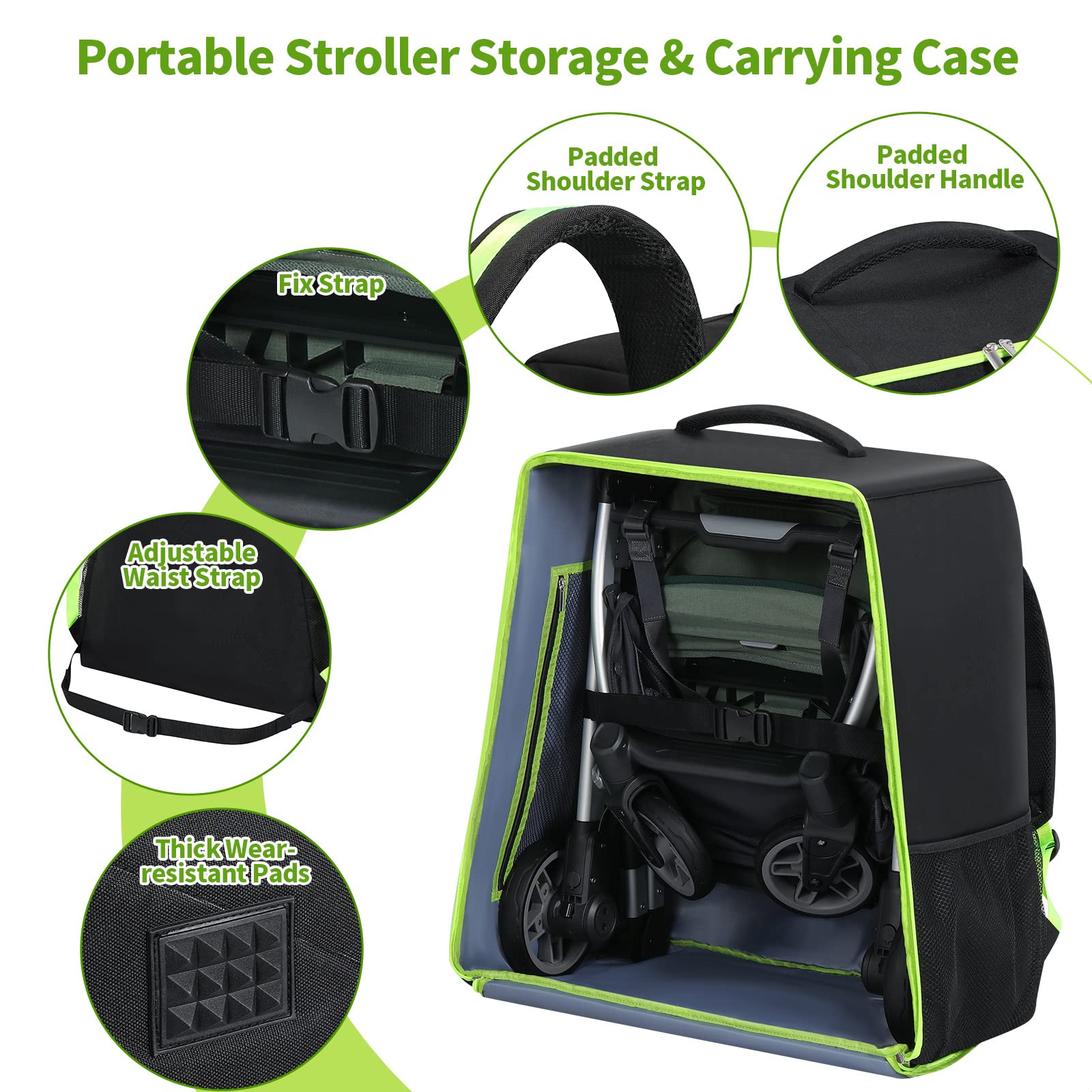 Stroller Bag Padded Compatible with UPPAbaby MINU V2 & MINU for