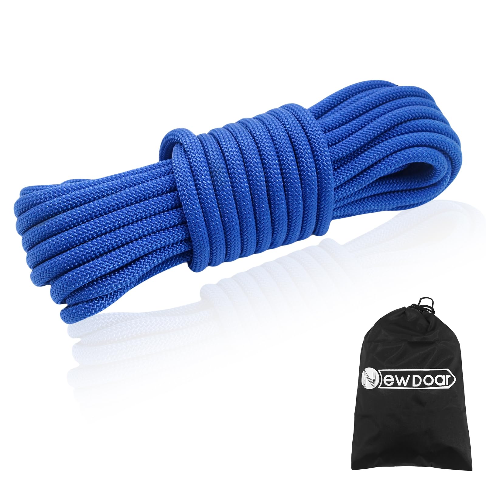 NewDoar Outdoor Rope 18KN 10mm (3/8in) High Strength Accessory Cord Rope Double Braid Multifunctional Cord for Camping Hiking