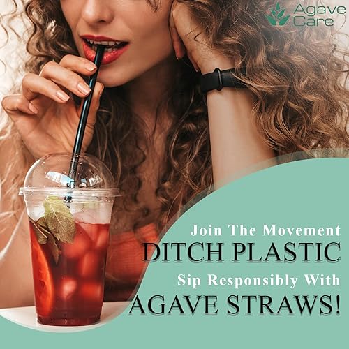 Miniatura 3 de Agave biodegradable straws made with agave fibers- A natural environmental friendly option compostable, healthier, safer, and reusable eco-friendly