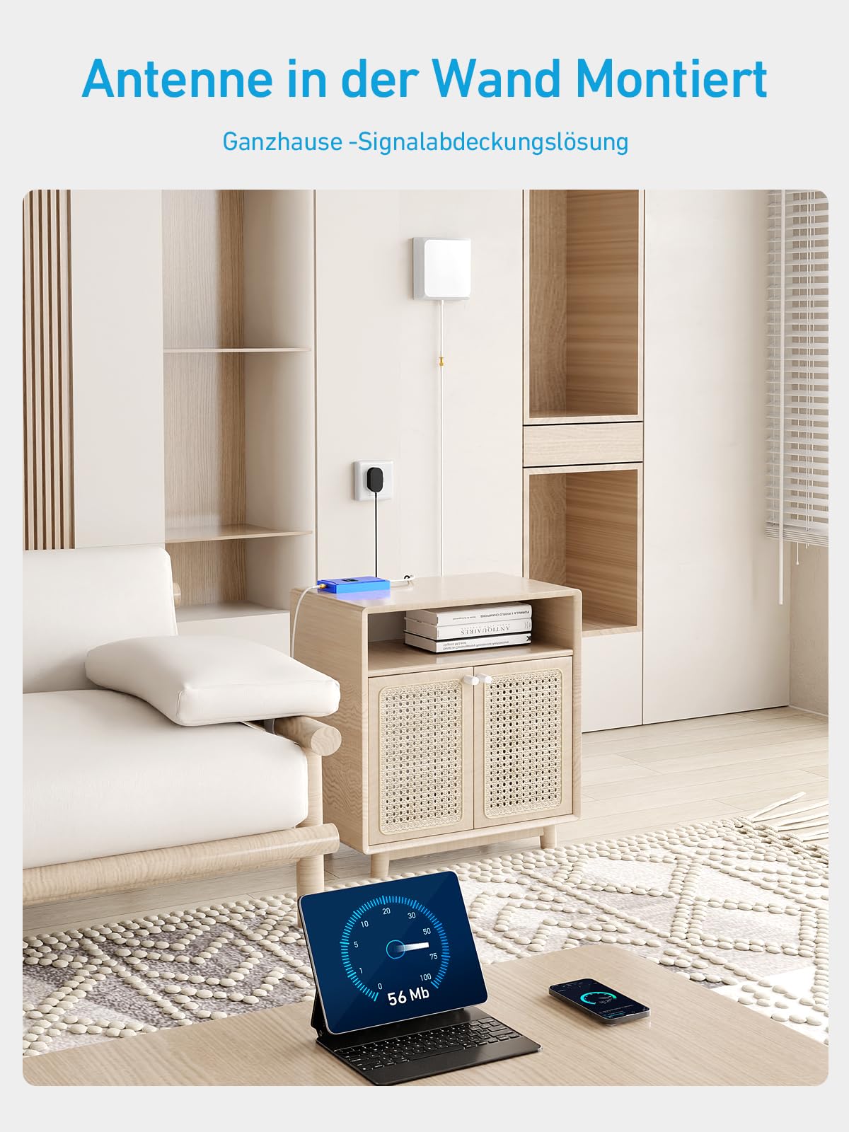 Handy Mobilfunk Signalverstärker 800/2600Mhz Bänder 20/7 5G 4G 3G GSM LTE Repeater für Home Office Mobilfunk Verstärker Unterstützt O2, T-Mobil Vodafone