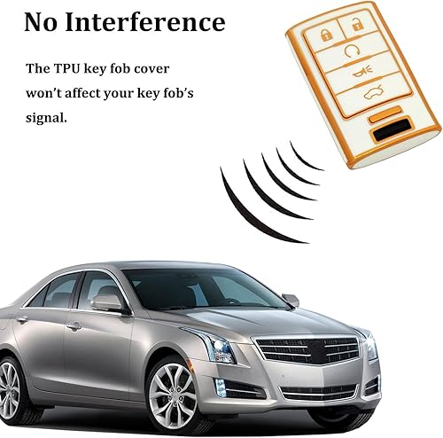 Miniatura 5 de Funda para llavero para Nissan Smart Key Case Compatible con Nissan Pathfinder Rouge 4Runner 2023 2024 Accesorios de coche, Blanco