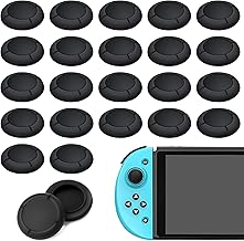 24 Stück Silikon Joystick Kappen für Nintendo Switch - Analoge Silikonabdeckungen, Ersatz für Covers, Schutzhülle für Intensives und Entspanntes Spielen