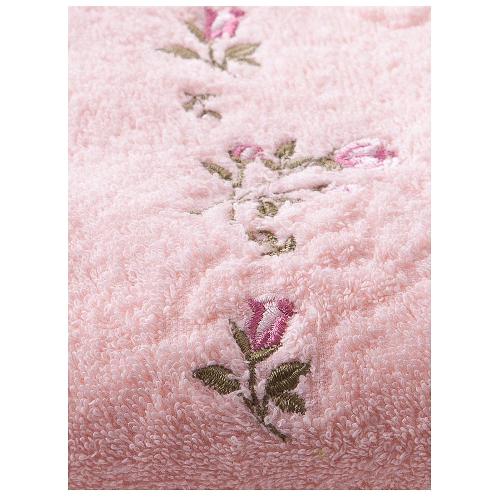 Toallas de baño Toalla de baño Bordada de 4 Piezas/sólido Ultra Suave 100% algodón Conjunto de Toallas absorbentes para baño Suaves y Absorebentes (Color : Pink)