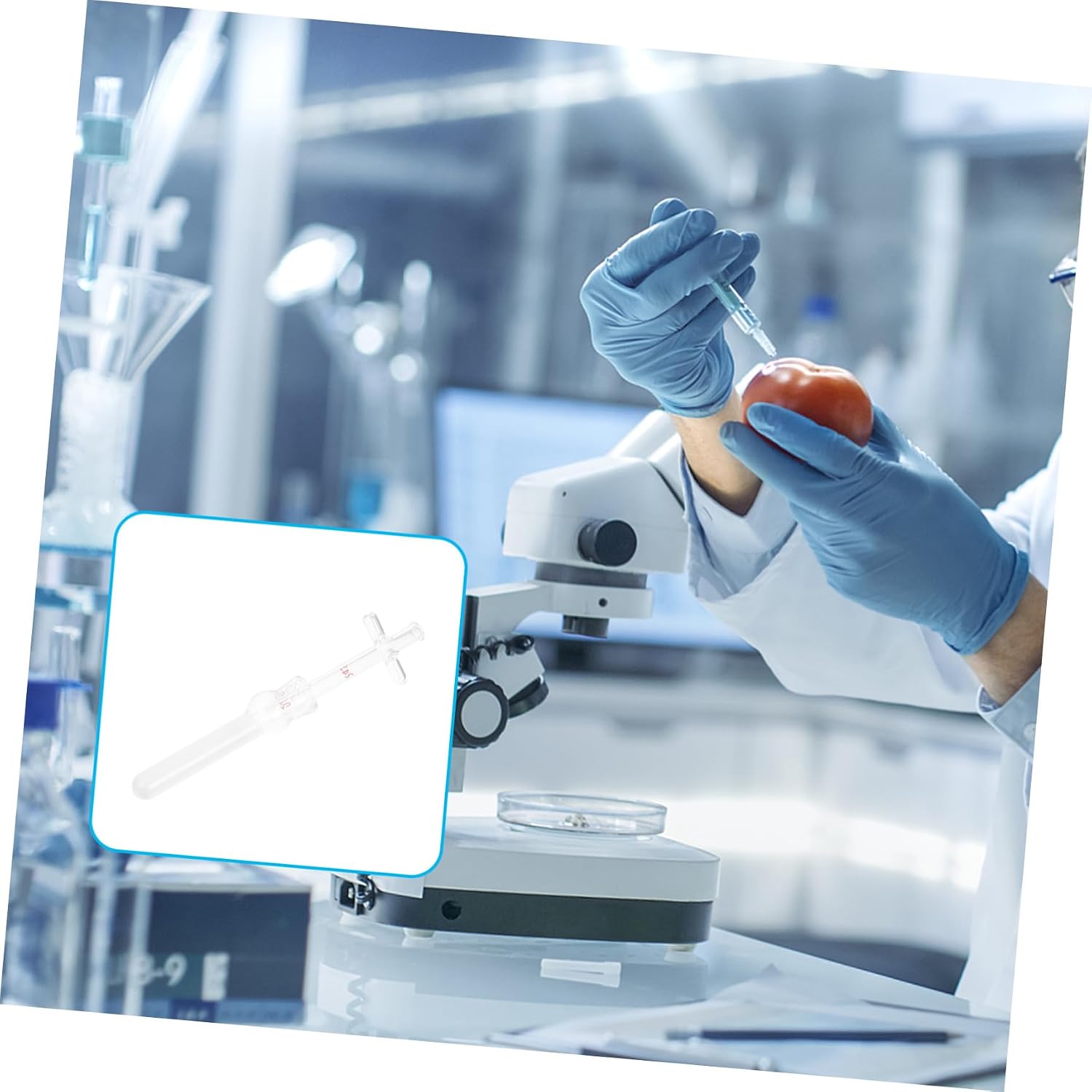 Glass Cell Tissue Homogenizer Lab Pestle Thick Glass Tube Laboratory Tool for Professional Labs