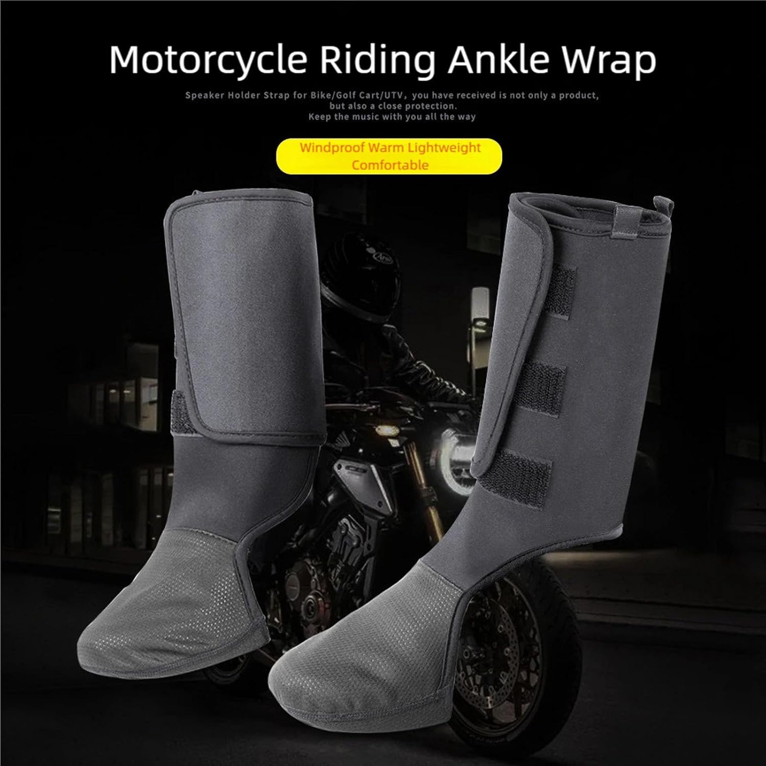1 Pair of Insulated Ankle Cover Warm Ankle Sleeve for Electric Vehicle Accessories Ensuring Warmth and Wind Resistance Riding Warm Guard