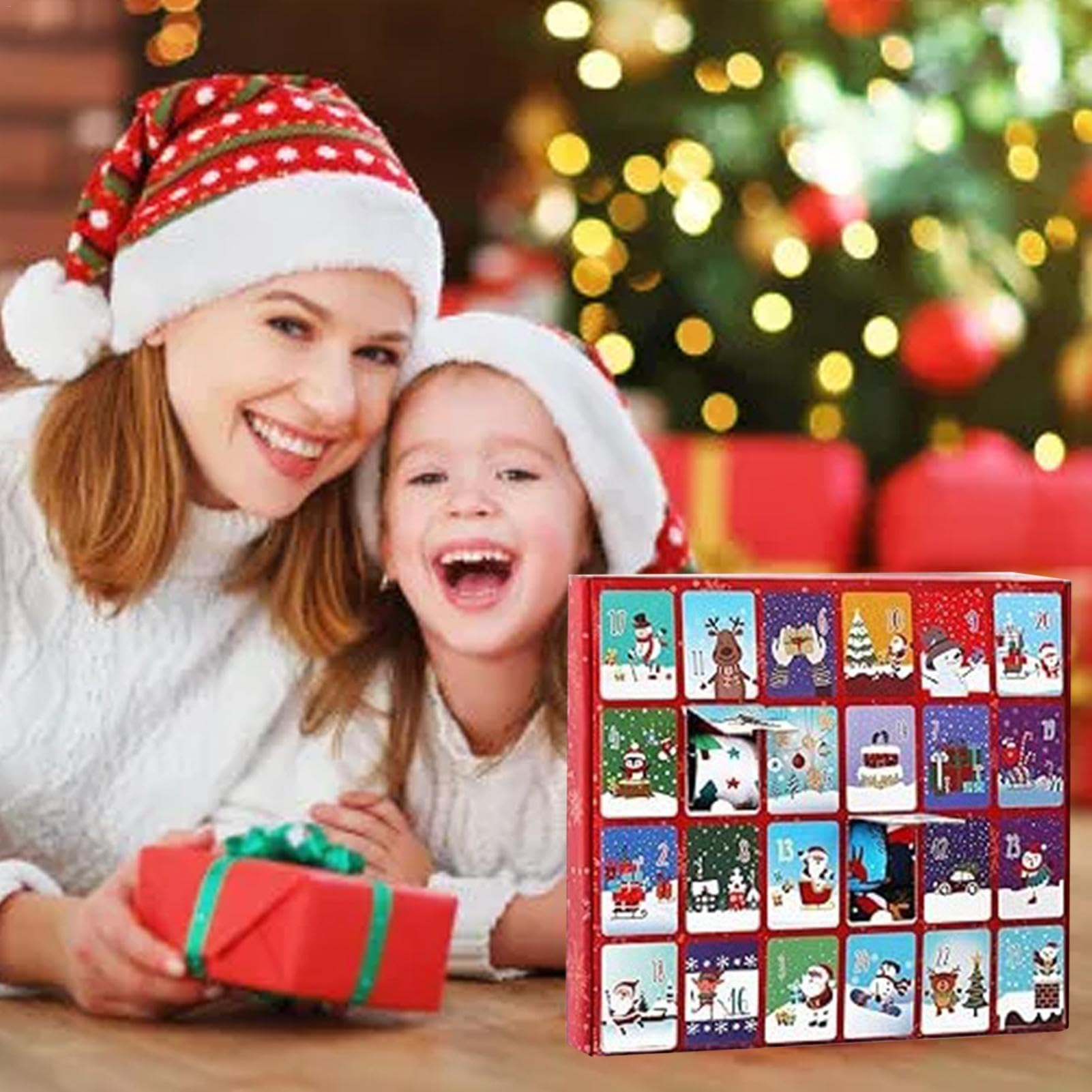 Calcetines Navidad Cuenta Regresiva,Calcetines Calendario De Adviento | Calendario de cuenta regresiva navideña de 24 días, juego de calcetines