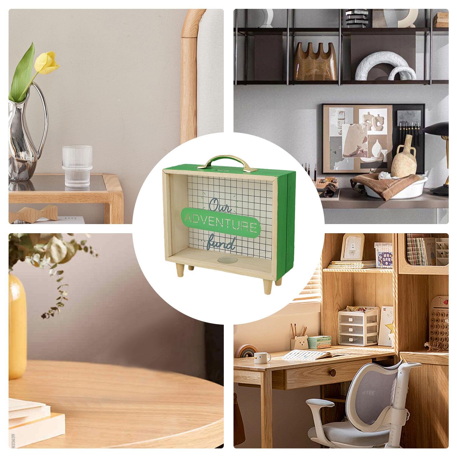 Amazon｜コイン貯金箱、木製貯金箱 - コイン貯金箱現金用大容量貯金箱 - 現金節約のためのマネーセーフ、透明なコインバンクジャー、現金用マネーセーバー、底に蓋、ハネムーン旅行用、女の子用、子供用｜ジュエリー収納  オンライン通販