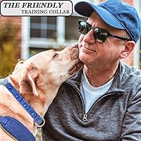 Vista 5 de Collar de entrenamiento para perros con 4 eslabones adicionales para perros medianos, grandes y extragrandes (azul)