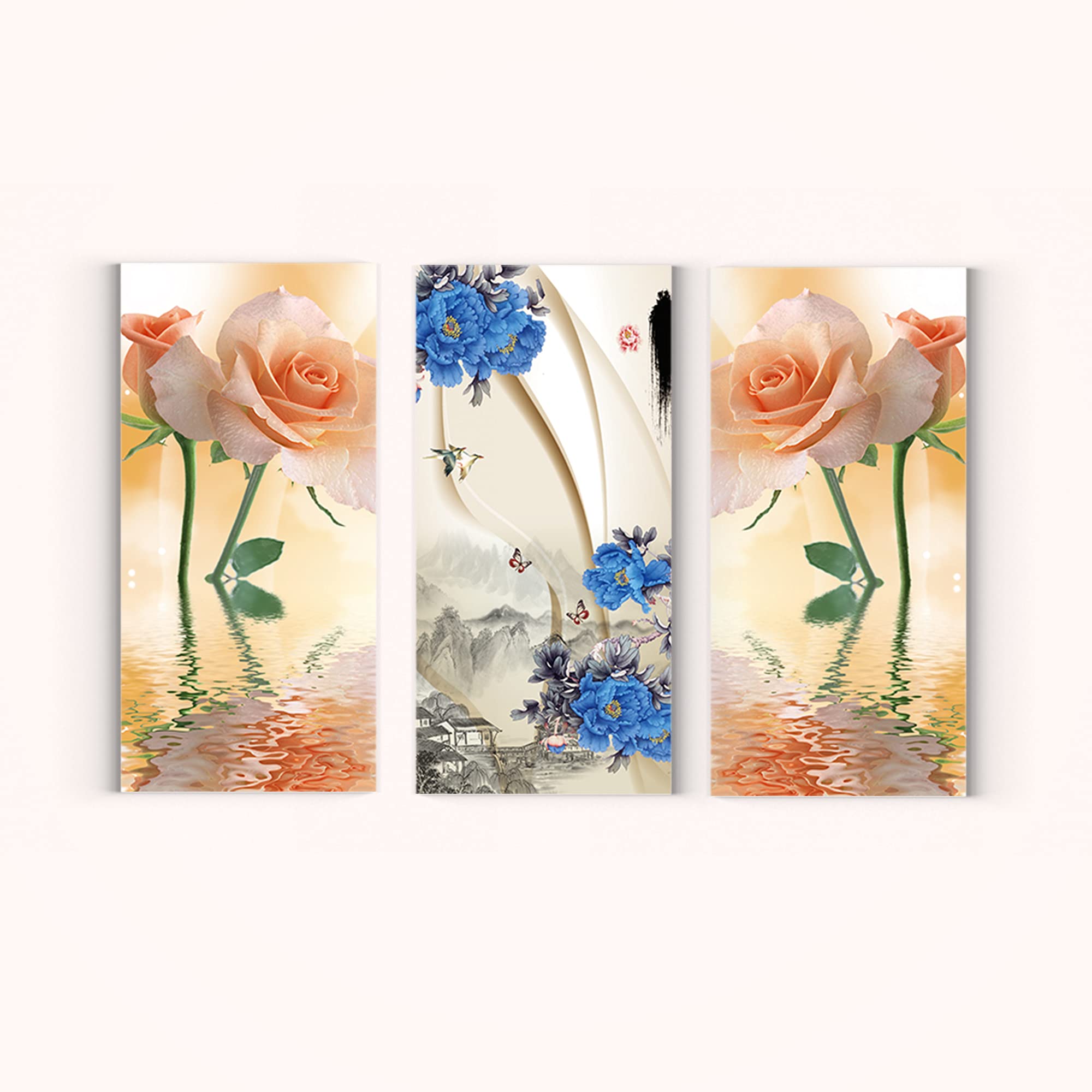 Casperme Modern Art Multiple Frames Wall Painting 3 Pc Collection 48 cm x 31 cm Casper_3SPC_48