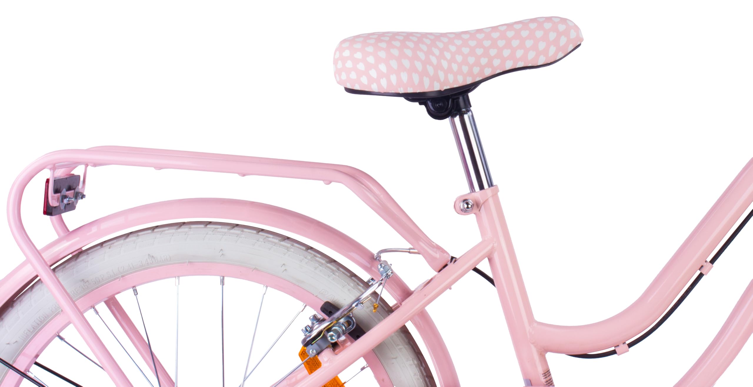 Vélo Fille Sun Baby Heart 20/24 Pouces 6-12 Ans V-Brake Porte-Bagages