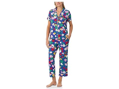 Kate Spade New York Short Sleeve Modal Jersey Cropped Pj Set Women