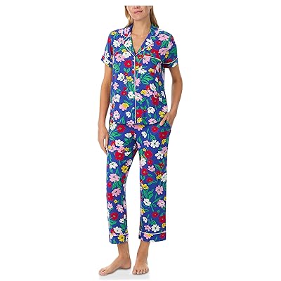 Kate Spade New York Short Sleeve Modal Jersey Cropped Pj Set Women