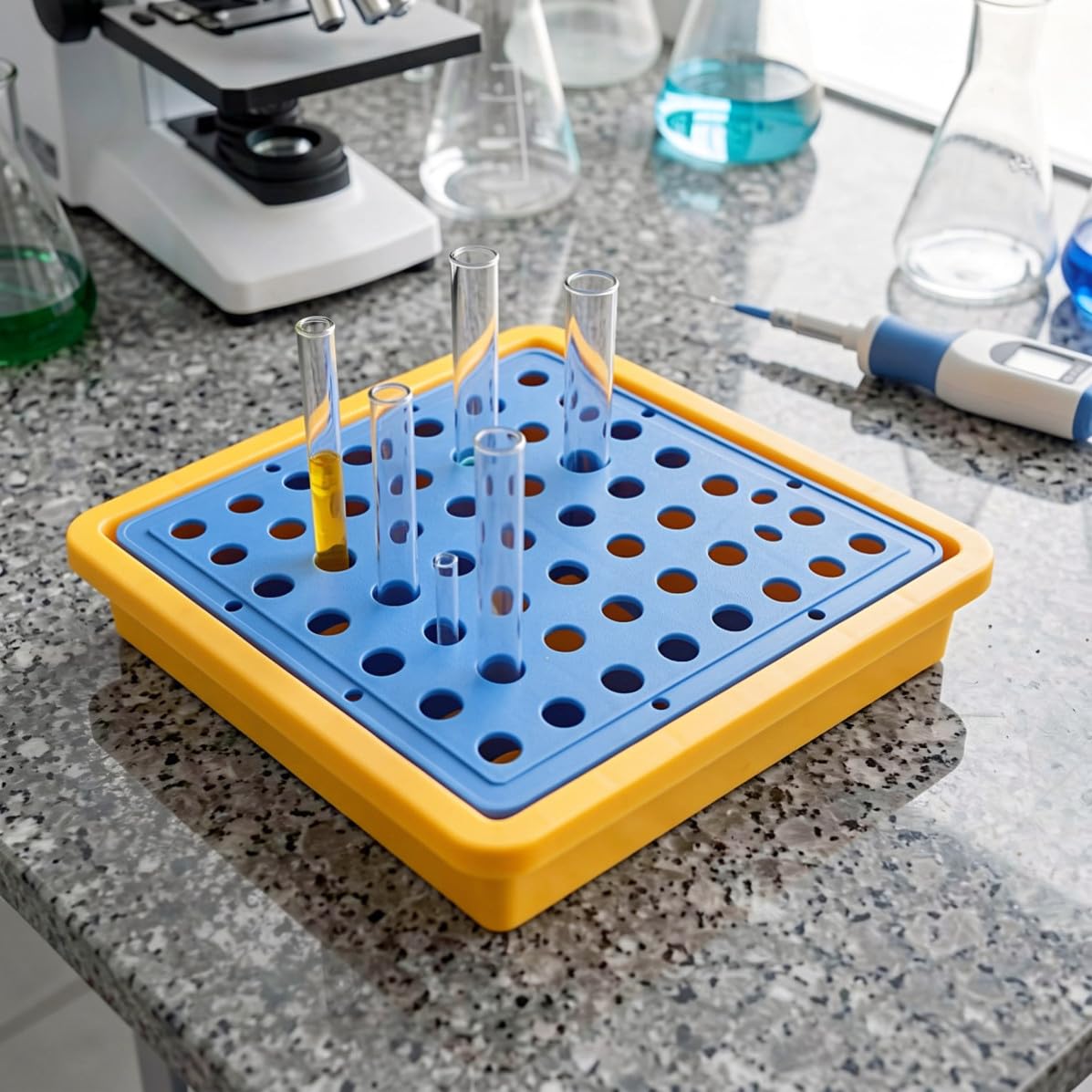 Bandeja de Contención de Laboratorio de Plástico para Mesa y Reactivos