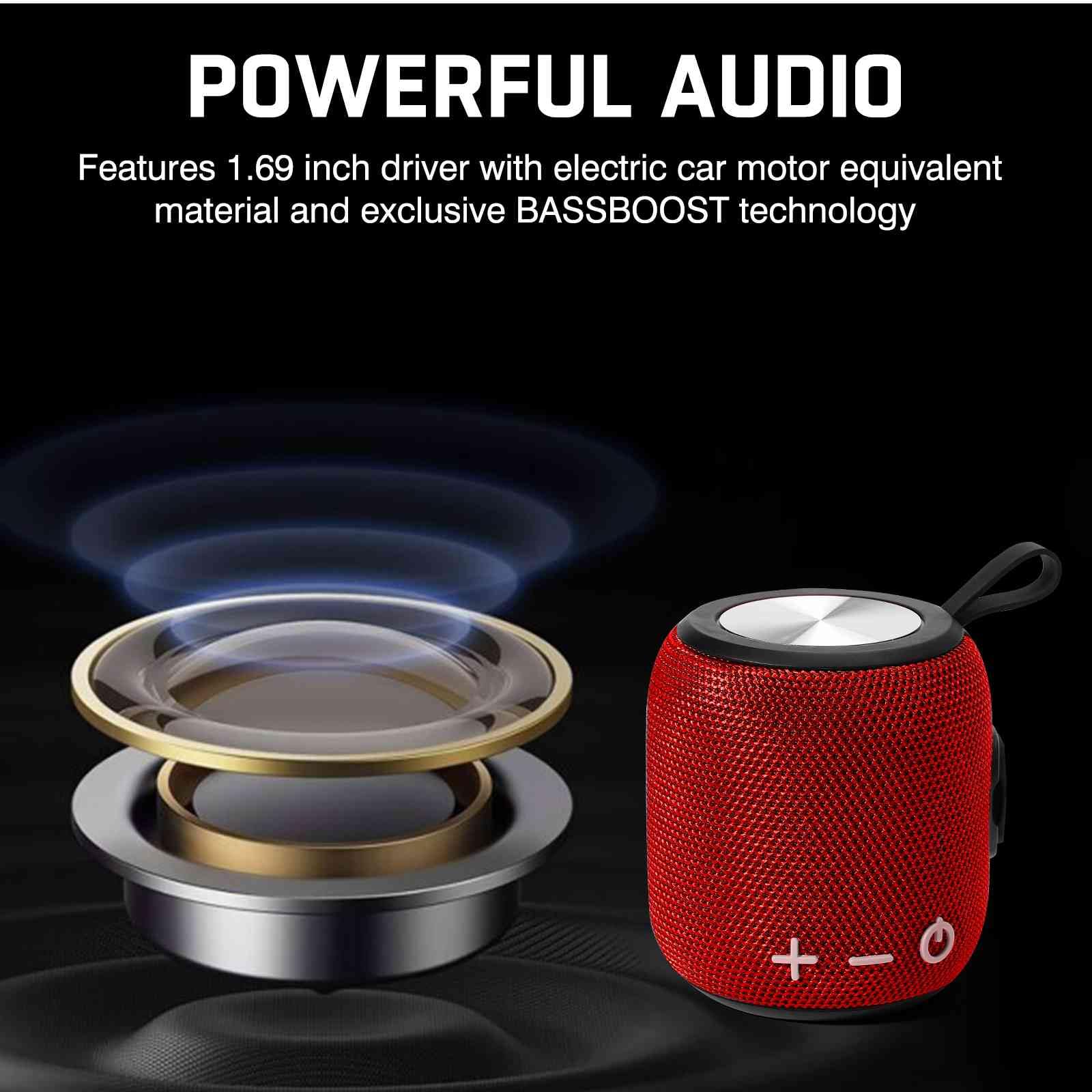 PowerWerks Desktop Speaker, Battery Powered, Bluetooth Enabled
