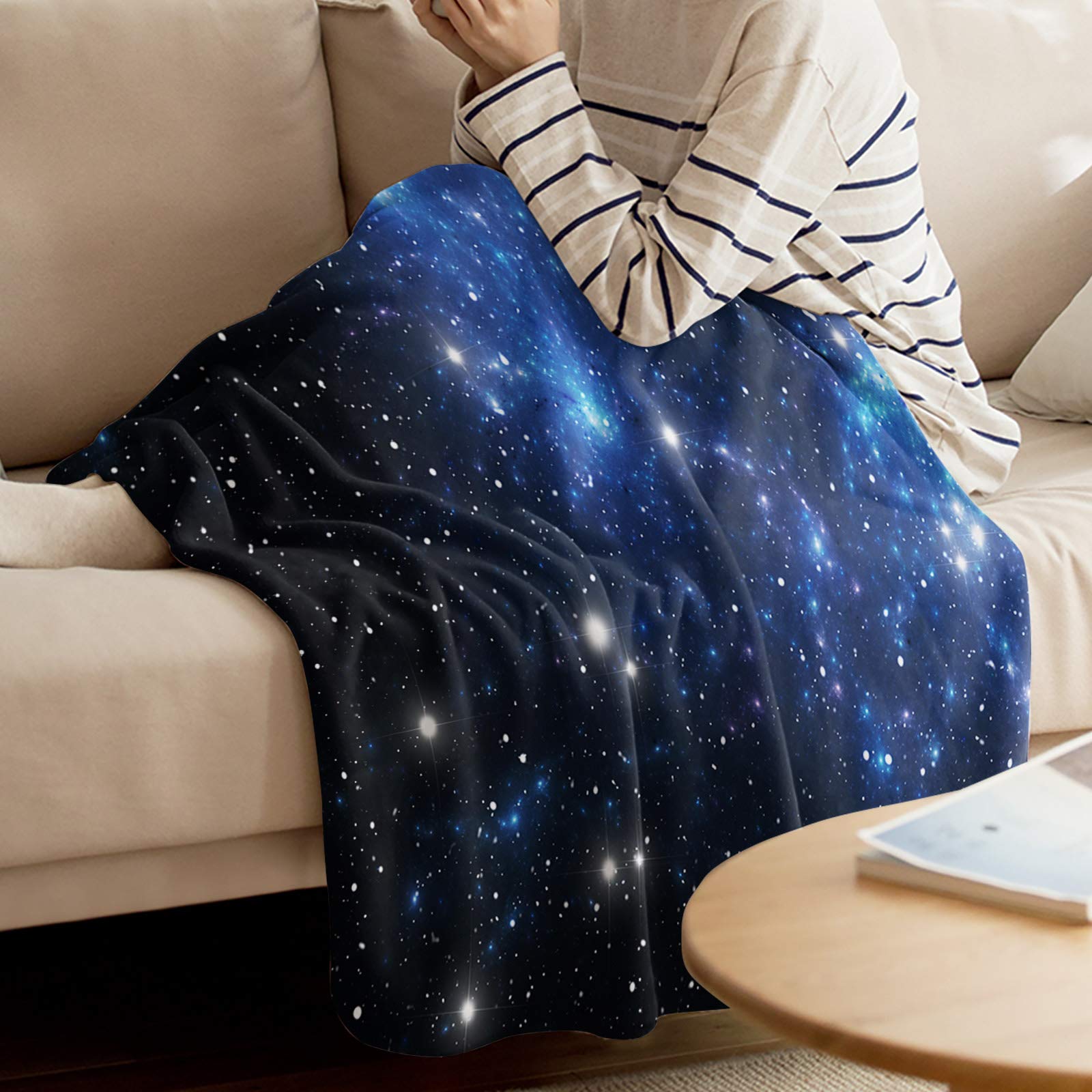 ブランケット 毛布 猫 星 宇宙 ペット 膝掛け ふわふわ マイクロ