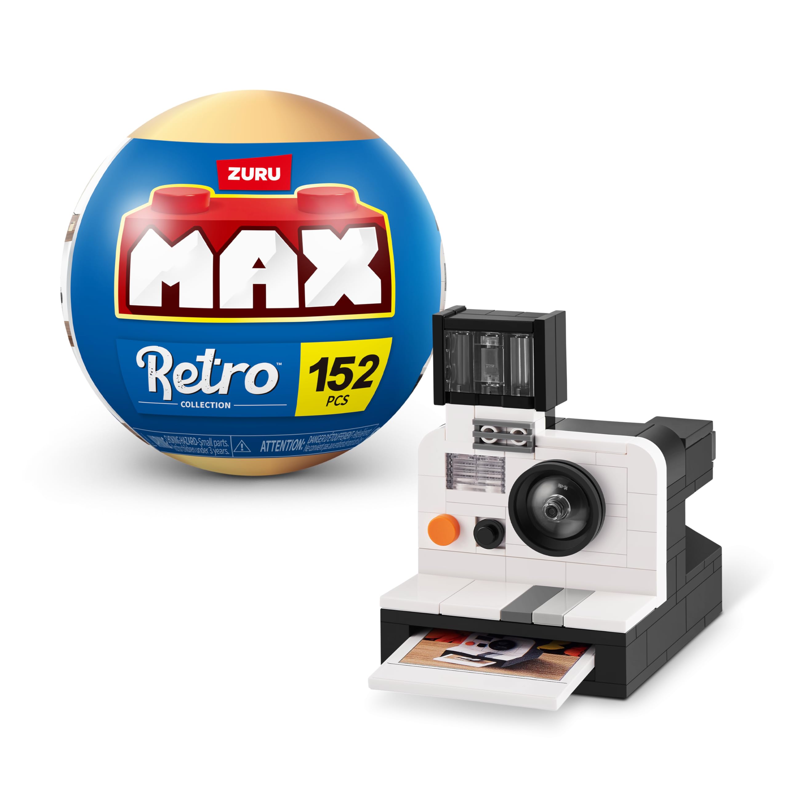 MAX Premium Retro Building Bricks (Retro Camera) Novelty Unboxing Toy Collectible Mini's by ZURU