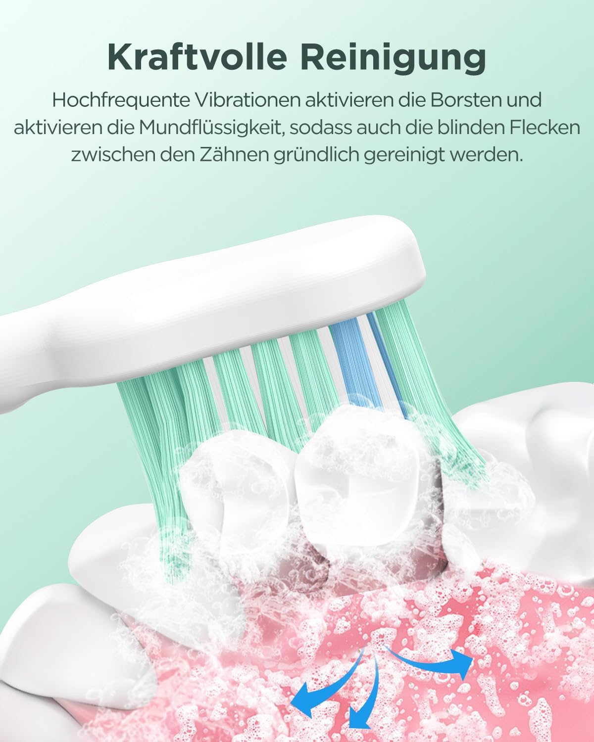 Spazzolino elettrico sonico per adulti e bambini, 5 modalità di pulizia con 3 livelli di intensità, timer, 8 testine di ricambio e custodia da viaggio, ricaricabile Sonic Toothbrush nero