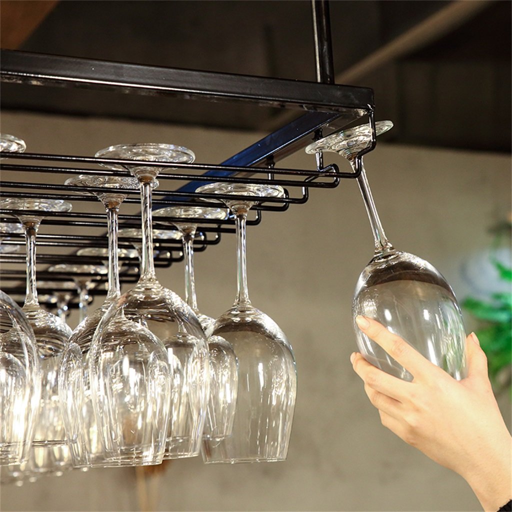 Amazon｜Dspvbmmzx ワインラック、脚付きグラスラック、天井取り付け式