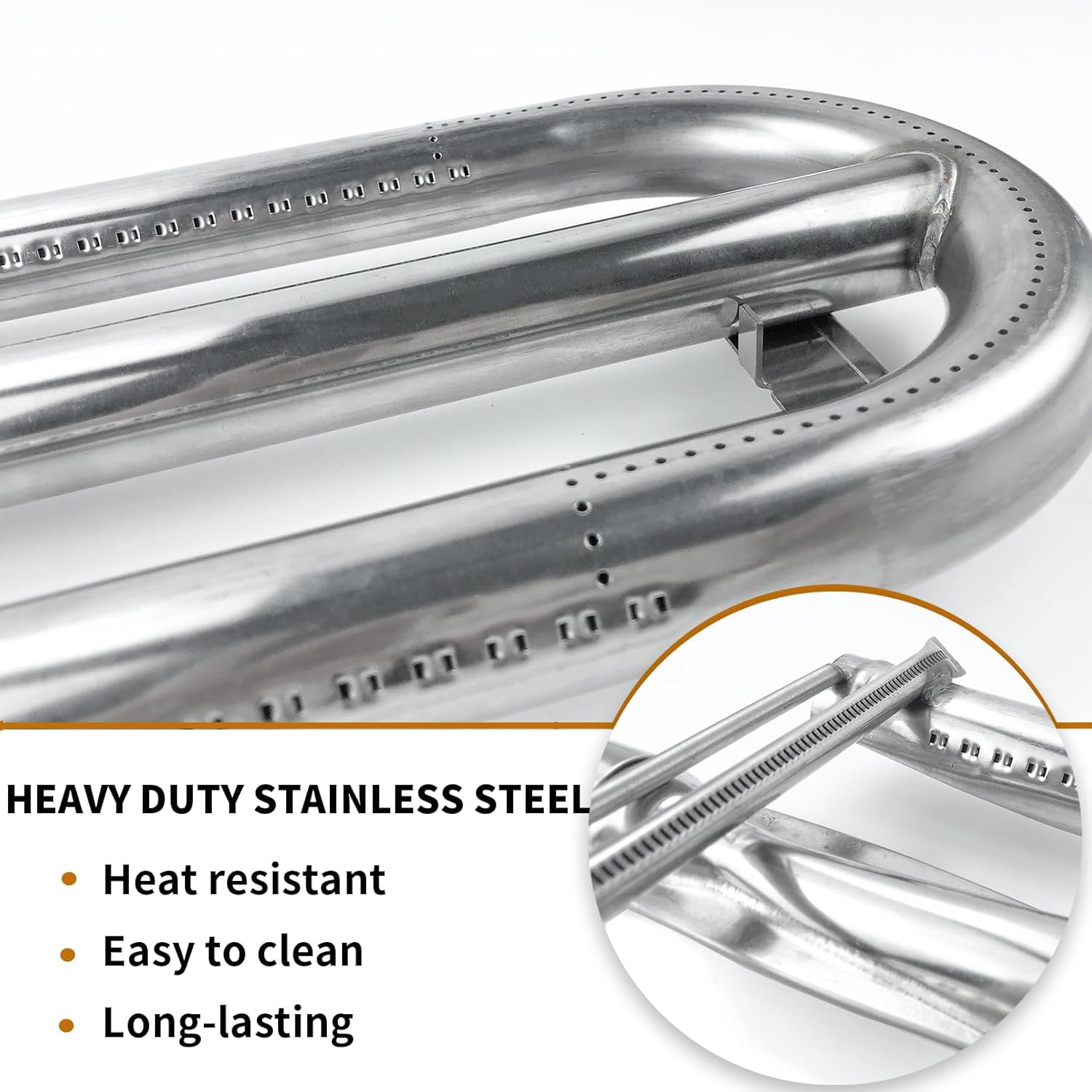 Stainless Steel Burner for Sedona by Lynx 33750 Grill Burner Replacement Parts for Lynx Sedona L400 L500 L600 L700 BBQ Grill, 2 Pack