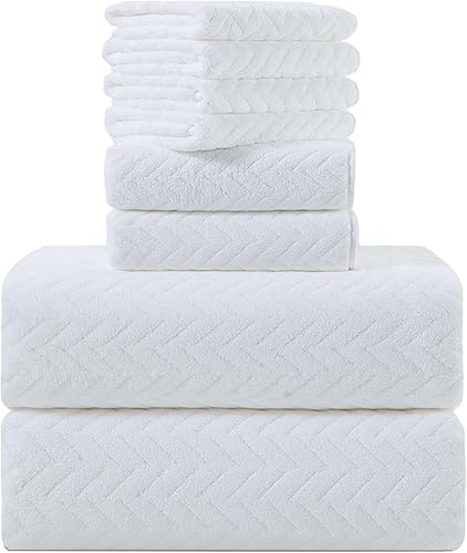 4 Piece Oversize Bathroom Towels Set, 35 x 70Inch Bath Towels Set 600 GSM Microfiber Super Soft Absorbent Extra Large Bath Towels for Hotel, Machine