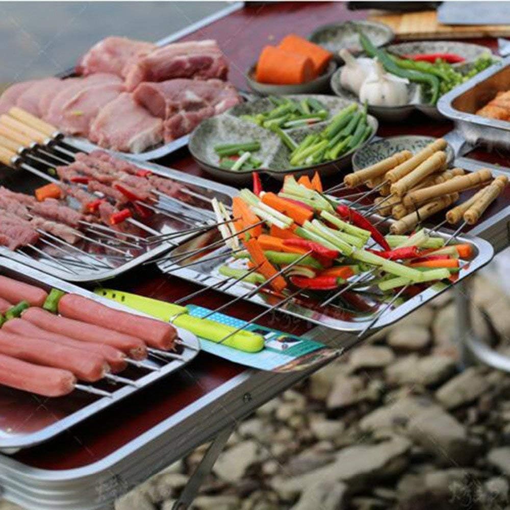 Stainless Steel BBQ Skewers - Grill & Roast! -5 Stainless Steel BBQ Skewers - Grill & Roast! -5