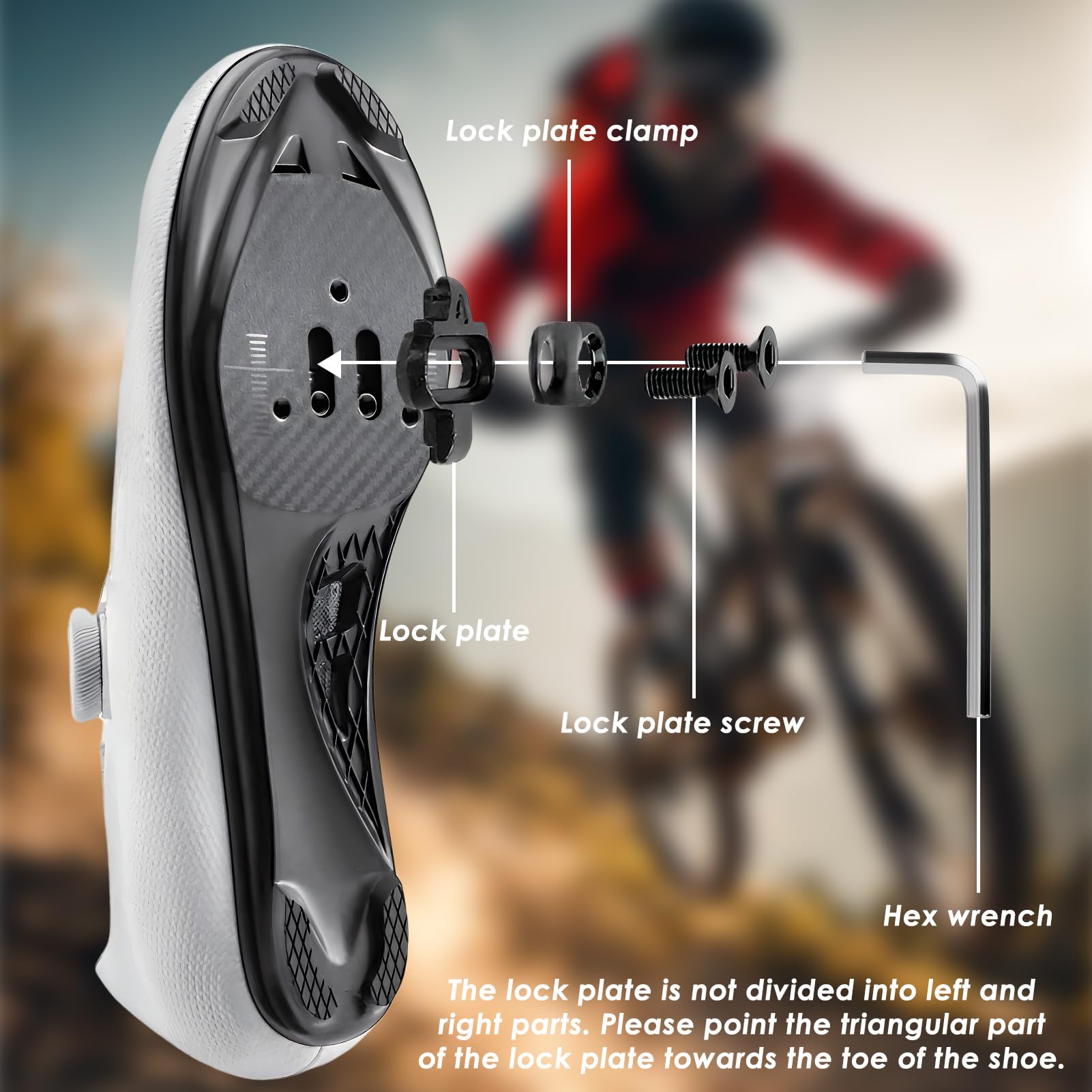 Cleats de bicicleta con placas antideslizantes compatibles con pedales Shimano MTB SPD (SH51) para Cleats Shimano SPD para entrenamiento en interiores, ciclismo al aire libre y commuting