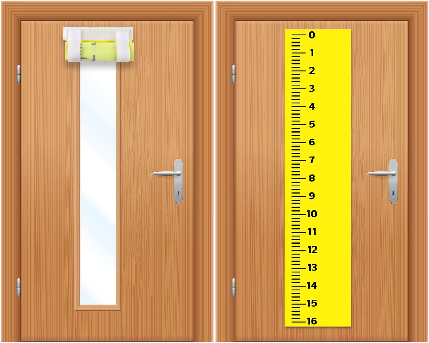 Amazon.com: 2 PCS Ruler Classroom Door Window Cover Back to School ...
