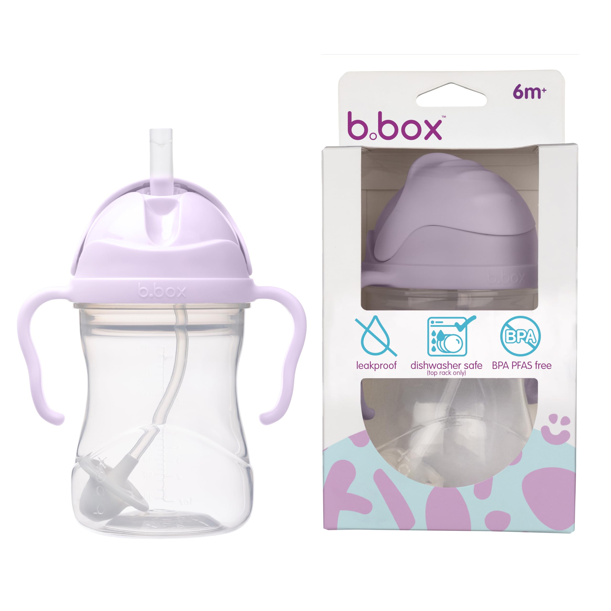 B.box Gelato Cup Cup With Straw Blackberry 6M+ 1 Pc