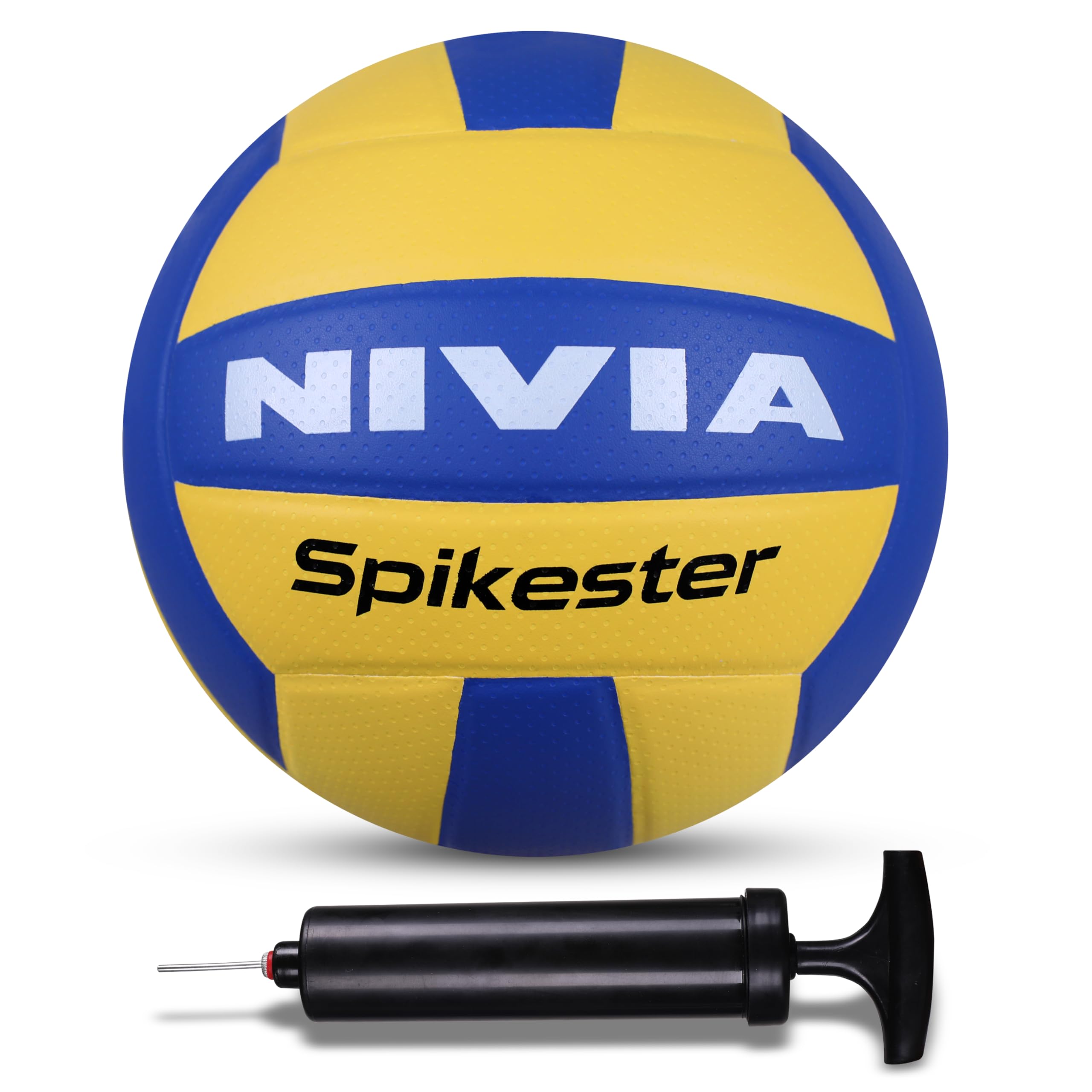 Nivia Combo Spikester Volleyball with Ball Pump (Yellow/Blue, Size - 4) (B0D93RWLNR) Amazon Price History, Amazon Price Tracker