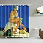 Shower Curtains No Liner, Mantto Bath Shower Curtain Decor with Modern Concise Design, Bath Fantastic Decorations Waterproof Polyester Fabric Bathroom Shower Curtain Set with Hooks 72" x 72" (C1207)